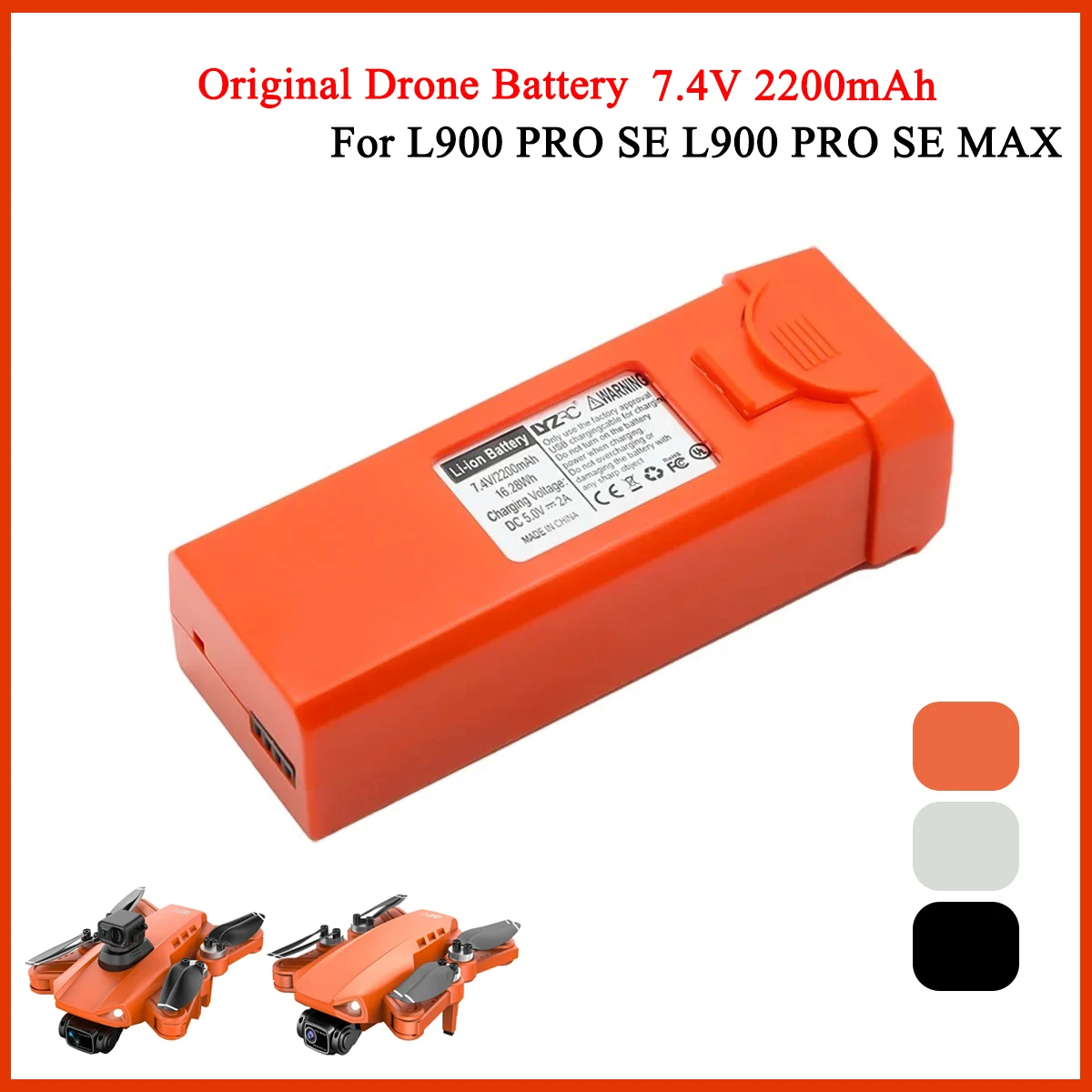 Drone Gimbal 2 Axis - 정품 LYZRC 배터리, L900 프로 SE