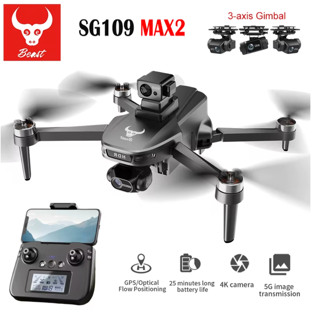 Drone Gimbal 3 Axis - SG109 MAX2 전문 FPV 8K 카메라