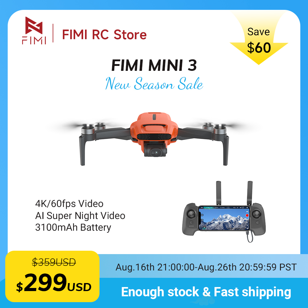 Drone Gimbal 3 Axis - FIMI MINI 3 카메라 드론 4K