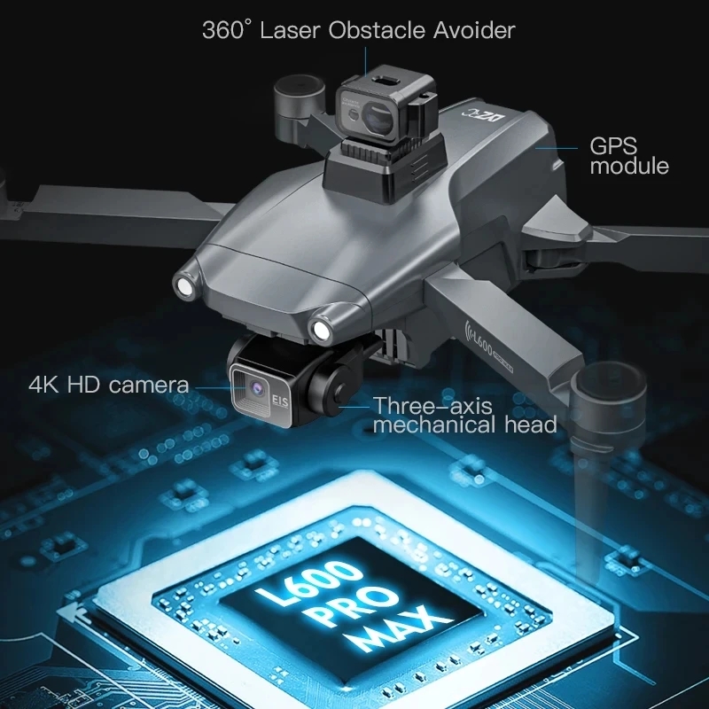 L600 PRO MAX GPS 드론 전문 4K 3축 P - Drone Gimbal Brushless 리뷰 및 가격