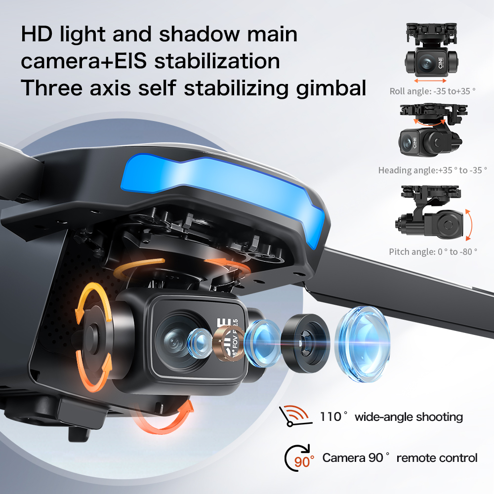 새로운 S-X1 MAX 드론 GPS 8K 프로페셔널 H - Drone Gimbal Brushless 리뷰 및 가격